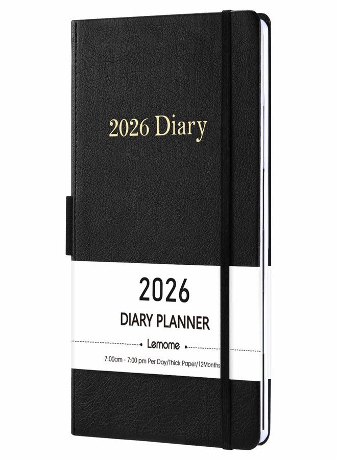 Lemome 2026 Diary - 2026 Daily Planner, Appointment Book with Tabs, Pen Loop, Bookmarks, Inner Pocket, January to December 2026, 5.75" x 8.25" - Image 1